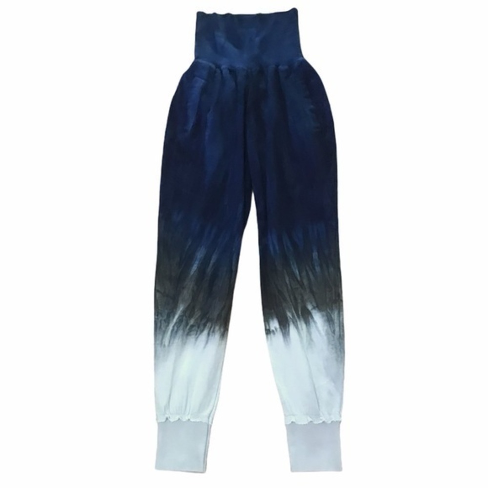 Young Fabulous & Broke Blue Ombré Groove High Waist Joggers XS